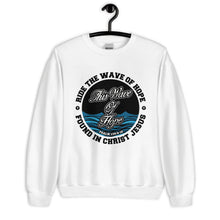 Load image into Gallery viewer, This Wave of Hope White Unisex Sweatshirt
