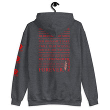 Load image into Gallery viewer, Psalm 23 Red Letter Double Print Hoodie
