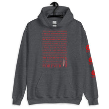 Load image into Gallery viewer, Psalm 23 Red Letter Double Print Hoodie
